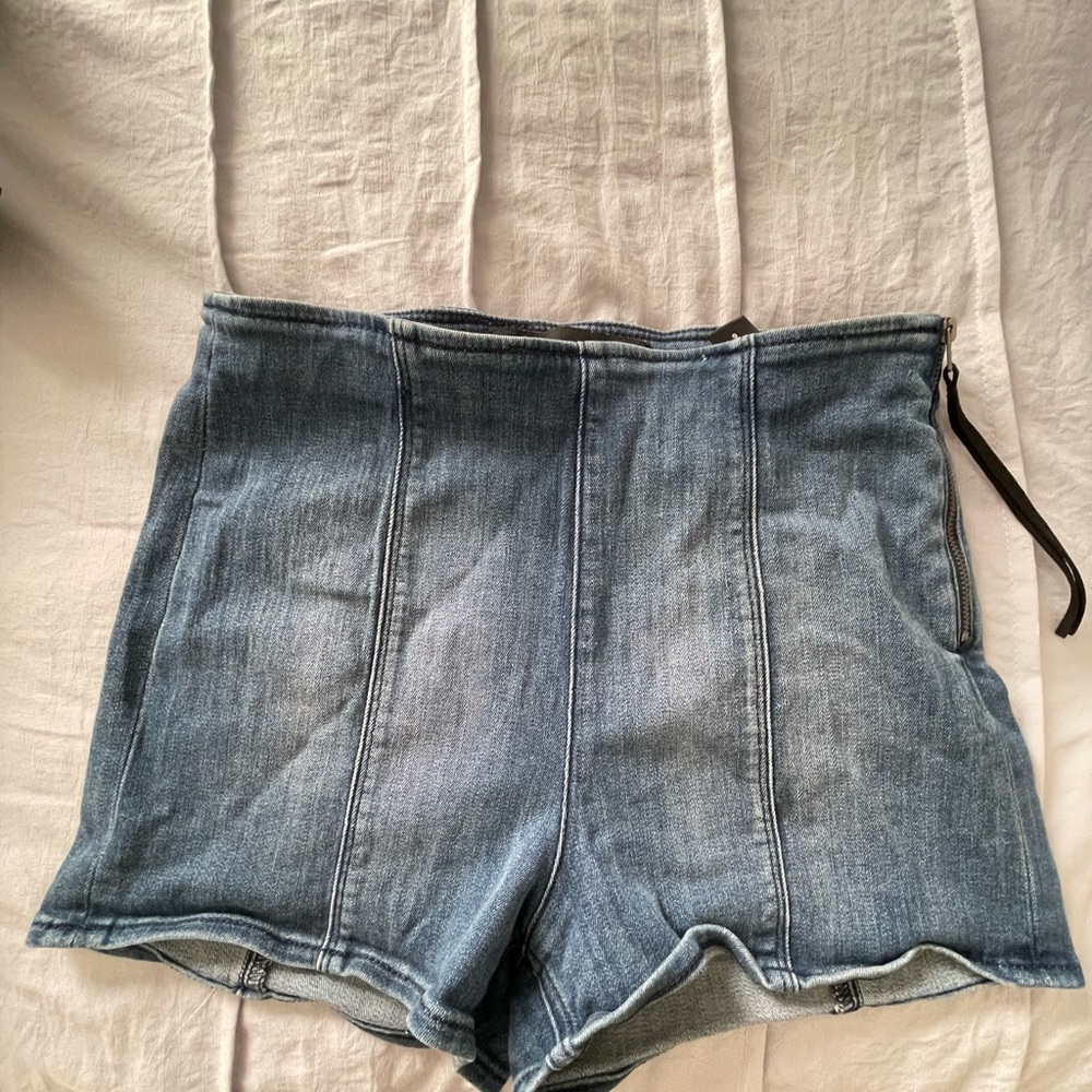 Express High Waisted Denim Shorts